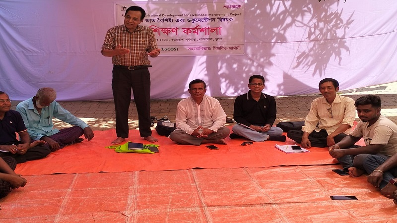 বটিয়াঘাটায় লোকজ-এর ধান জাতের পারফরম্যান্স মূল্যায়ন  প্রশিক্ষণ অনুষ্ঠিত